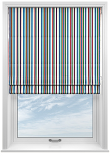 The British Stripe Co. Elizabeth, London No.1 - Twist&Fit Roman Blind